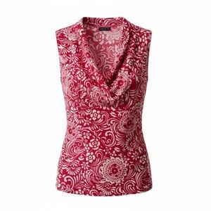 Red Patterned Blouse